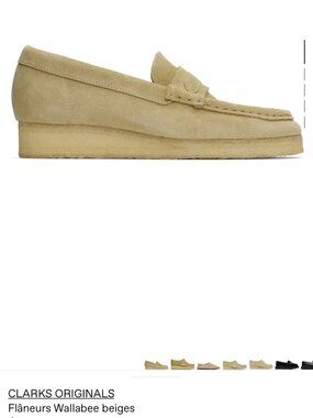 Clarks Originals Wallabee beige  size 38 sold out / hard to find